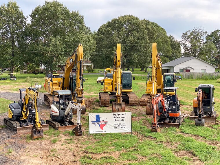 Excavators and Mini Excavators